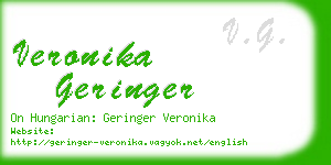 veronika geringer business card